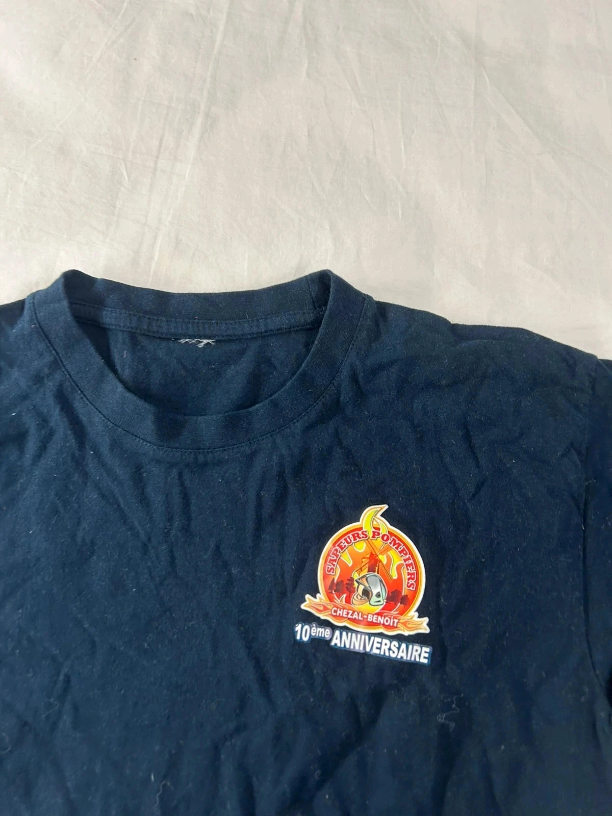 Black firefighter print t-shirt – photo 4